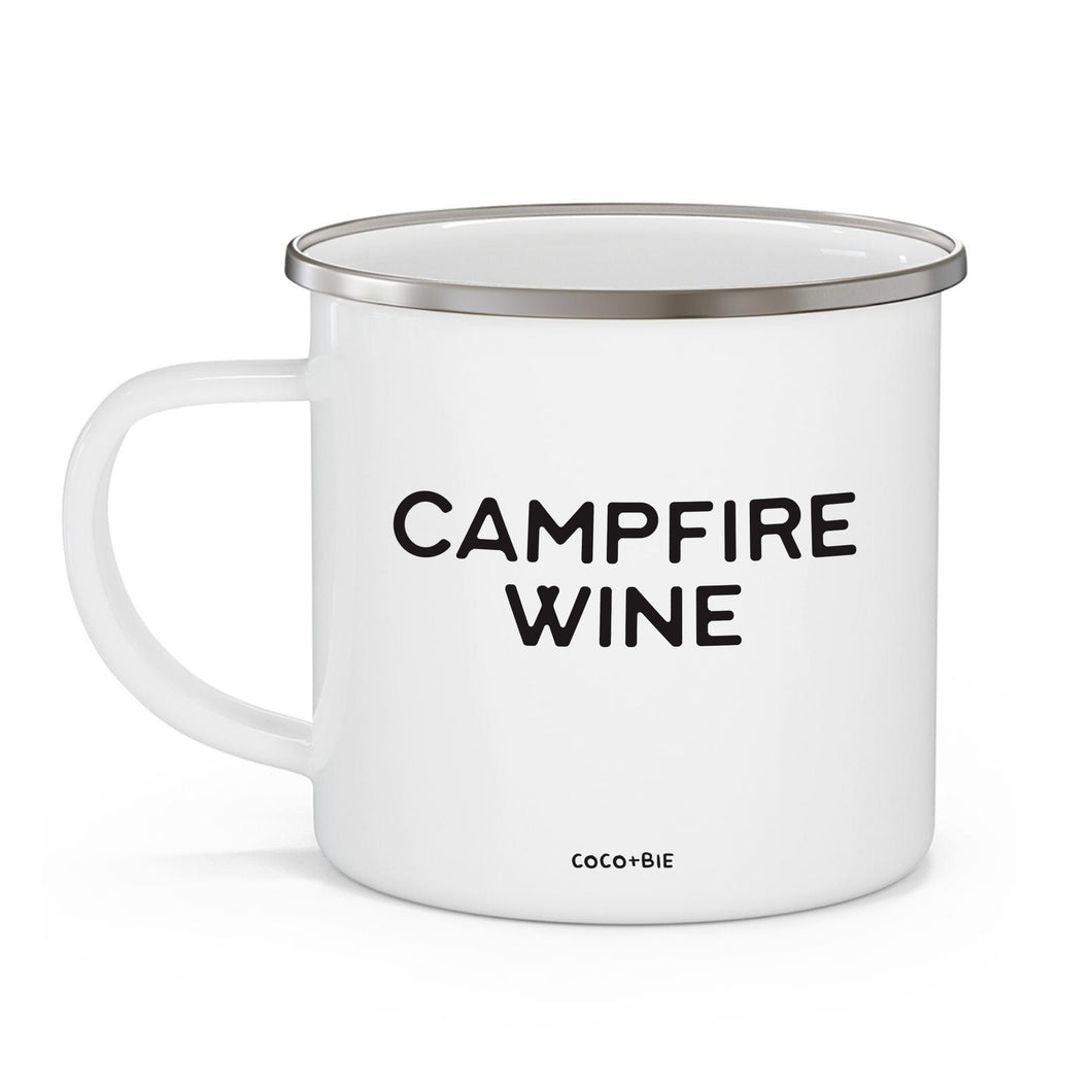Campfire Wine Campfire Style 12 oz Enamel Mug