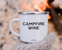 Load image into Gallery viewer, Campfire Wine Campfire Style 12 oz Enamel Mug
