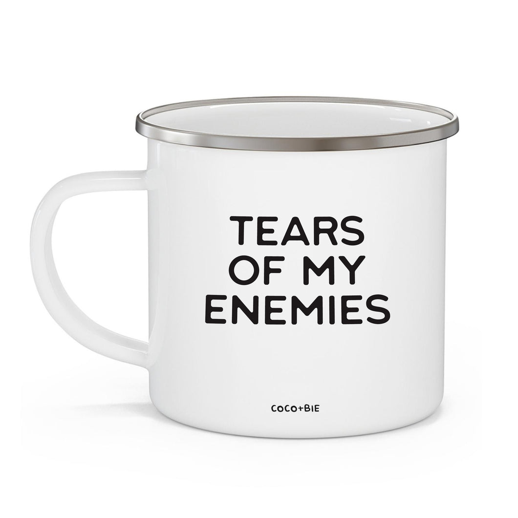 Tears of My Enemies Campfire Style 12 oz Enamel Mug